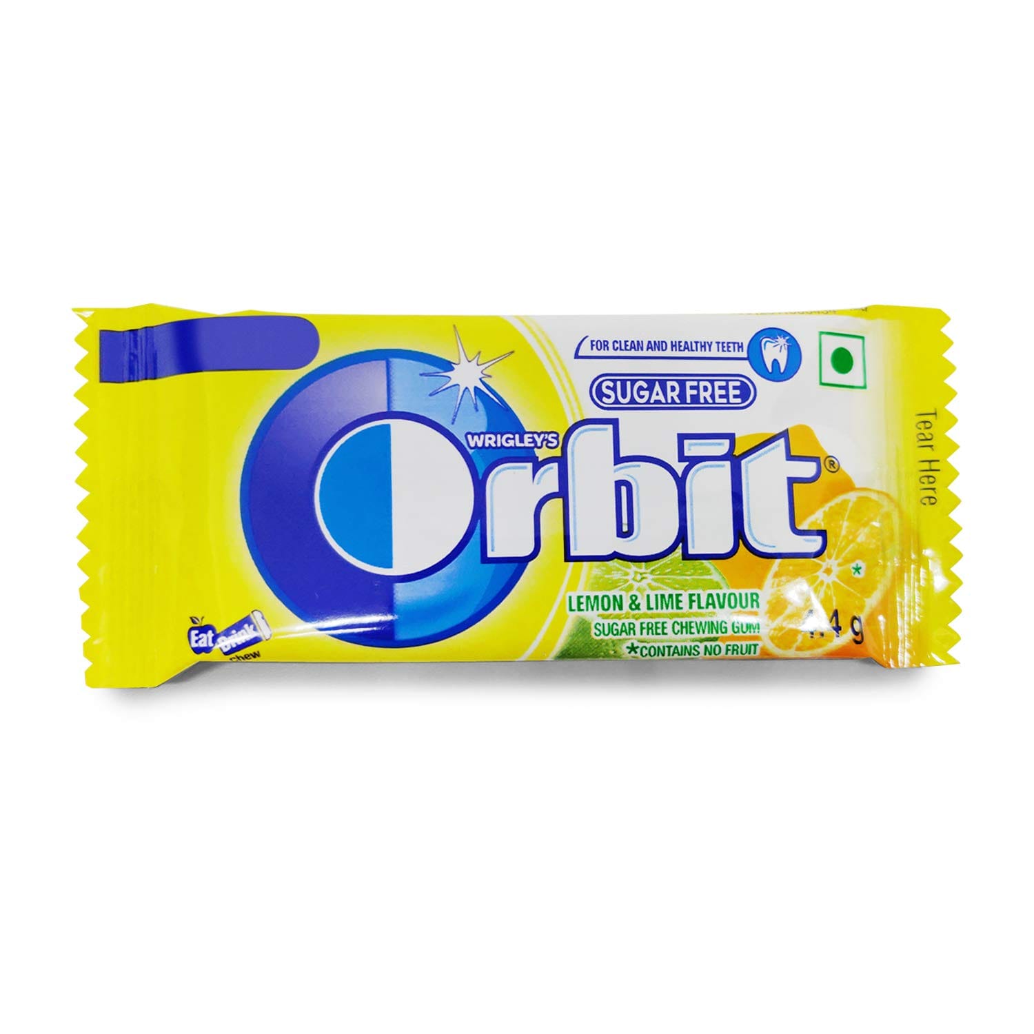 Orbit Sugar-Free Chewing Gum – Lemon & Lime (3.3g)